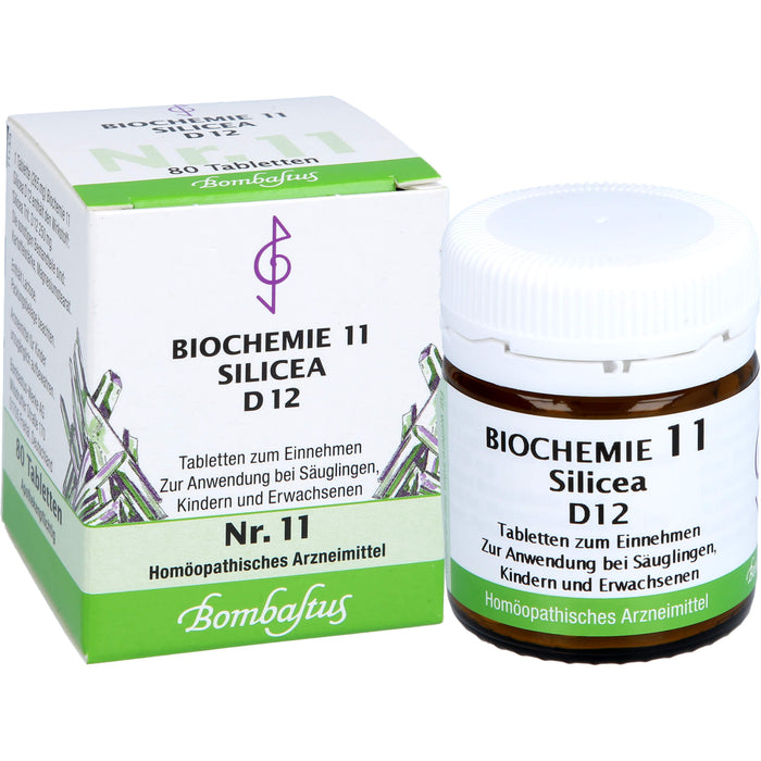 Bombastus Biochemie 11 Silicea D12 Tabletten, 80 St TAB