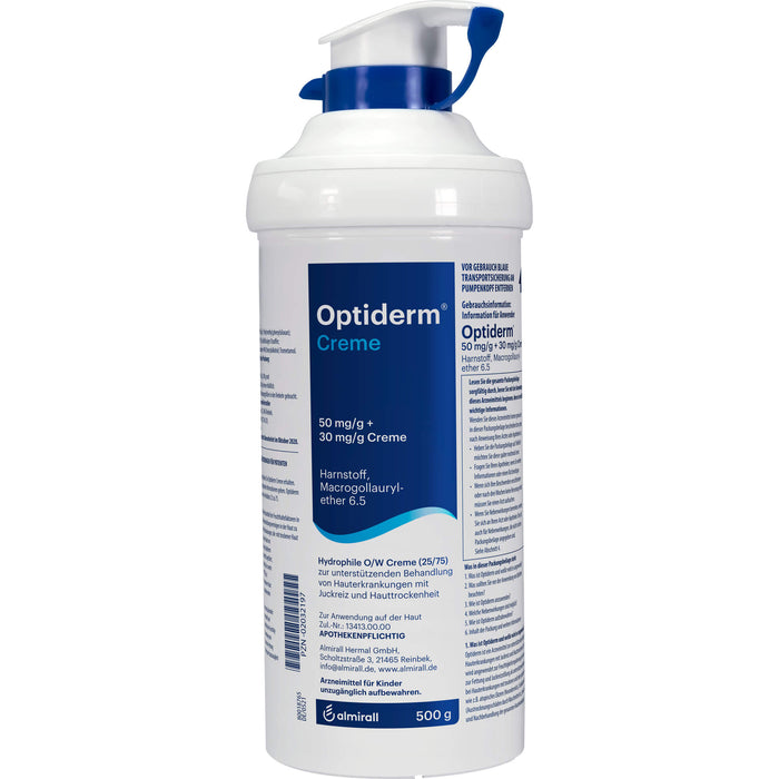 Optiderm 50 mg/g + 30 mg/g Creme, 500 g Creme