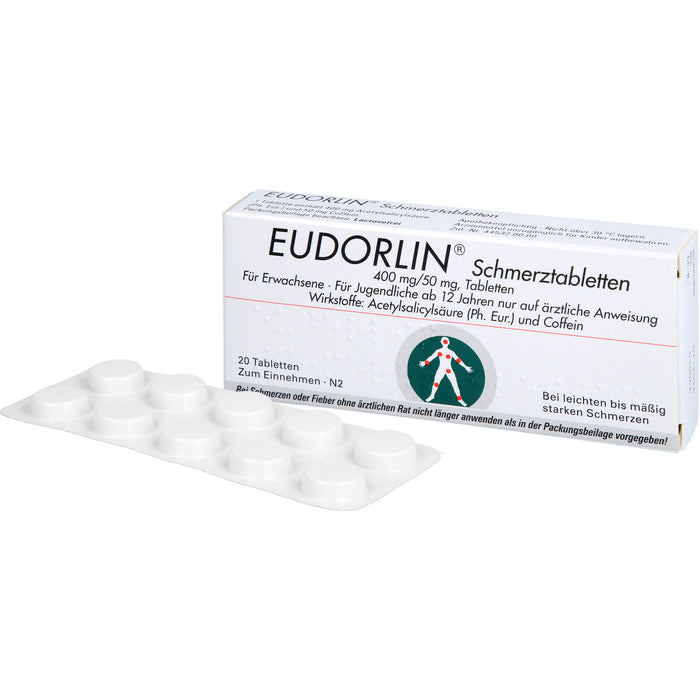 EUDORLIN Schmerztabletten, 20 pc Tablettes