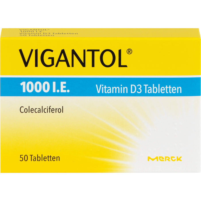 VIGANTOL 1000 I.E. Vitamin D3 Tabletten, 50 pcs. Tablets
