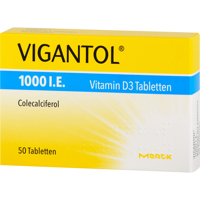 VIGANTOL 1000 I.E. Vitamin D3 Tabletten, 50 pcs. Tablets