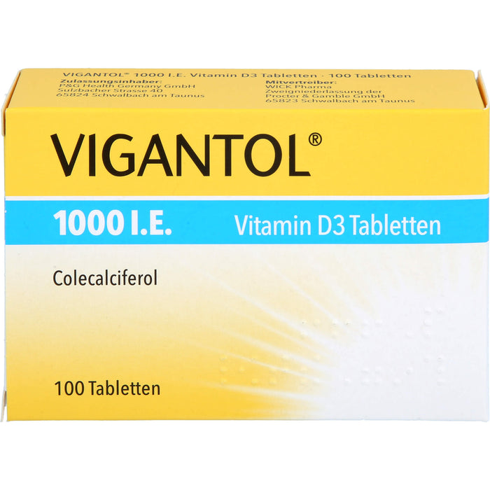 VIGANTOL 1000 I.E. Vitamin D3 Tabletten, 100.0 St. Tabletten