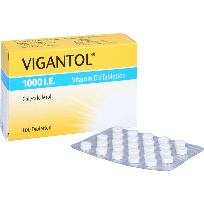 VIGANTOL 1000 I.E. Vitamin D3 Tabletten, 100 pcs. Tablets