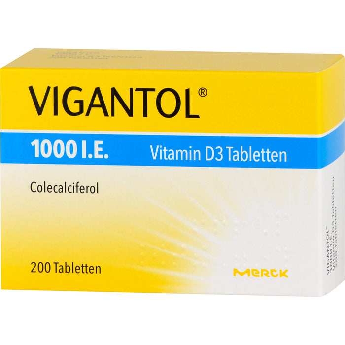 VIGANTOL 1000 I.E. Vitamin D3 Tabletten, 200.0 St. Tabletten