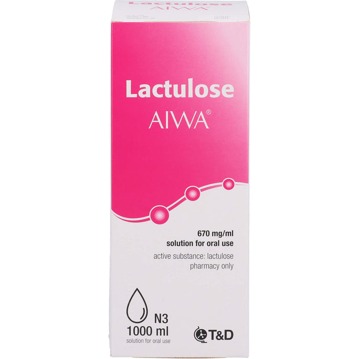 Lactulose AIWA 670 mg / ml Lösung bei Verstopfung, 1000 ml Lösung