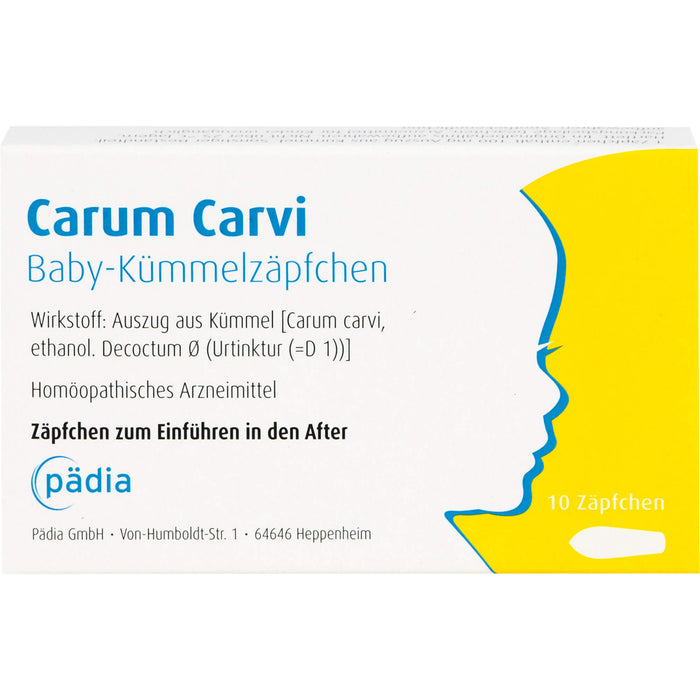 Carum carvi Baby-Kümmelzäpfchen, 10.0 St. Zäpfchen