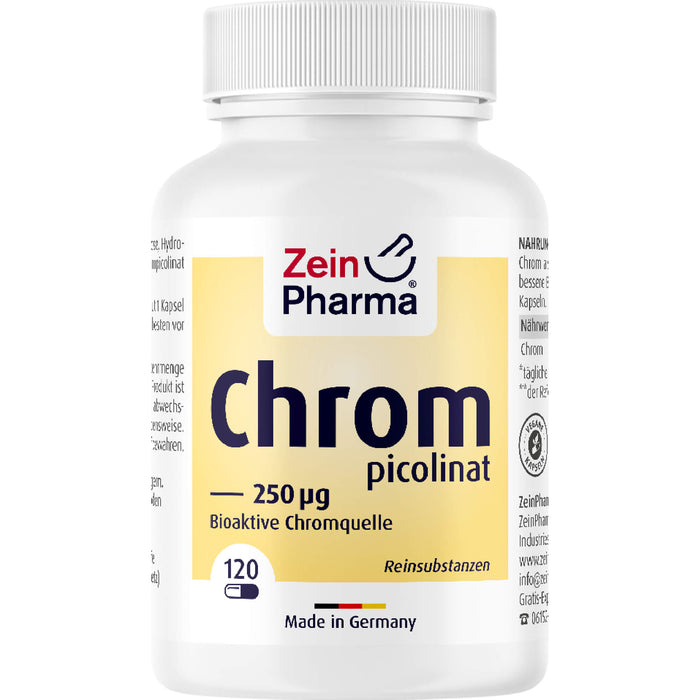 ZeinPharma Chrom Picolinat 250 µg Kapseln, 120 pcs. Capsules
