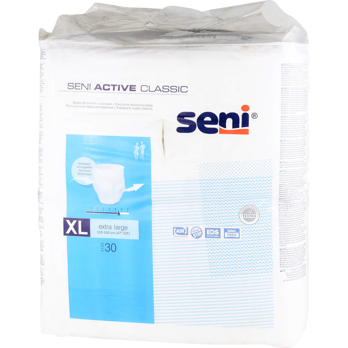Seni Active Classic Extra Large elastische Inkontinenzslips, 30 pc Culottes