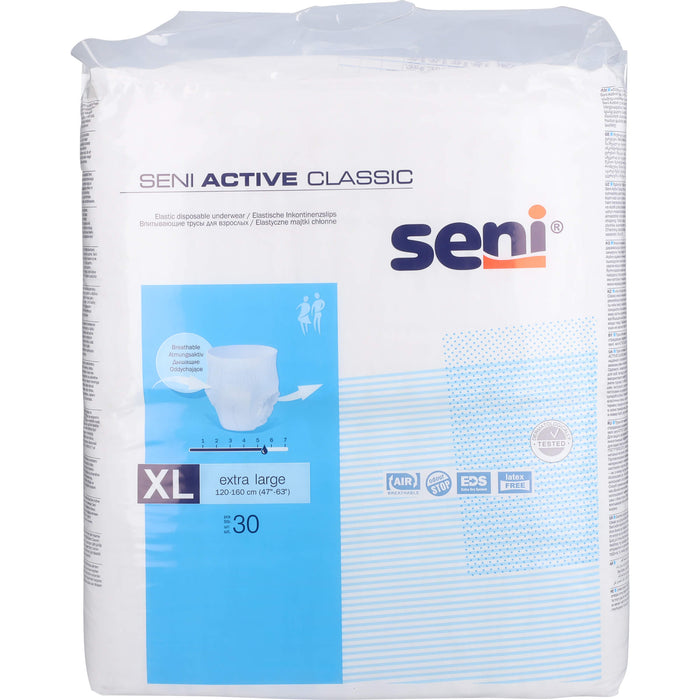Seni Active Classic Extra Large elastische Inkontinenzslips, 30 pc Culottes