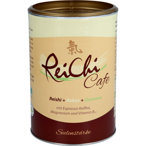 ReiChi Cafe Reishi-Pilz Espresso-Kaffee mit Kokos Guarana Ginseng Pulver, 400 g Pulver