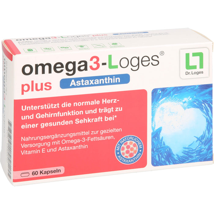 omega3-Loges plus Astaxanthin Kapseln, 60 pc Capsules