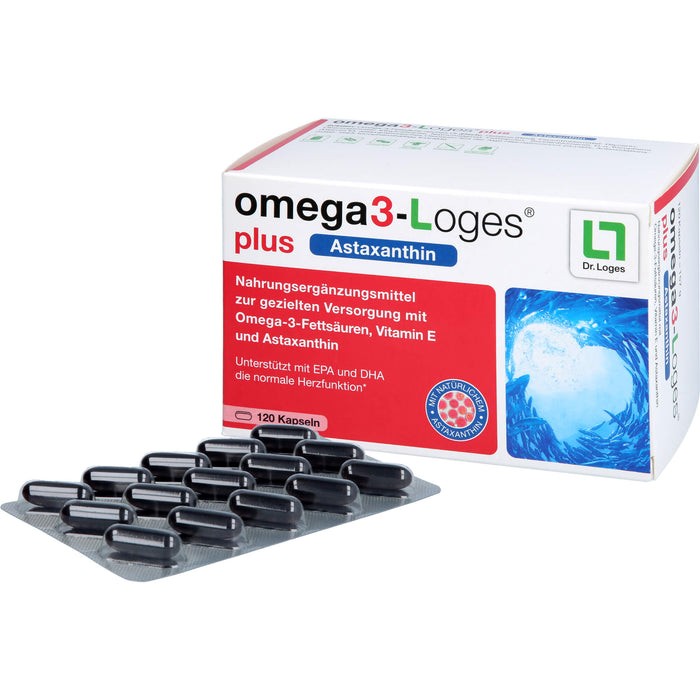 omega3-Loges plus Astaxanthin Kapseln, 120 pc Capsules
