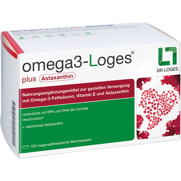 omega3-Loges plus Astaxanthin Kapseln, 120 pcs. Capsules