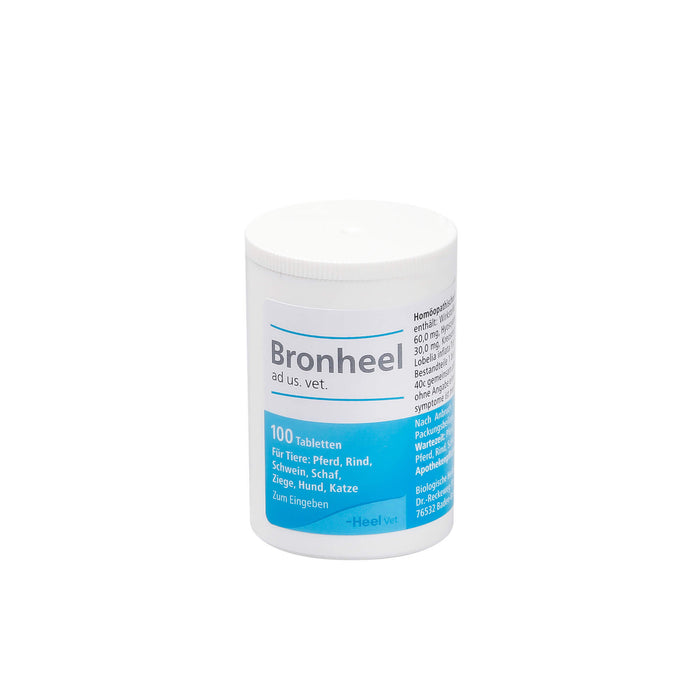 Bronheel ad us. vet. Tabletten für Pferd, Rind, Schwein, Schaf, Ziege, Hund, Katze, 100 pc Tablettes