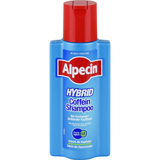 Alpecin Hybrid Coffein-Shampoo stärkt die Haarwurzeln und schont die Kopfhaut, 250 ml Shampoo
