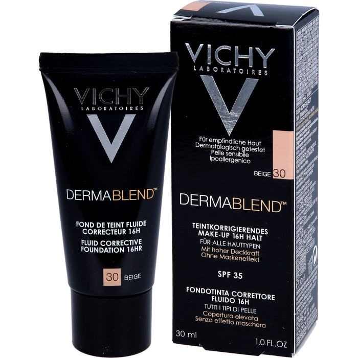 VICHY Dermablend teintkorrigierendes Make-up Fluid 30 Beige, 30 ml Creme