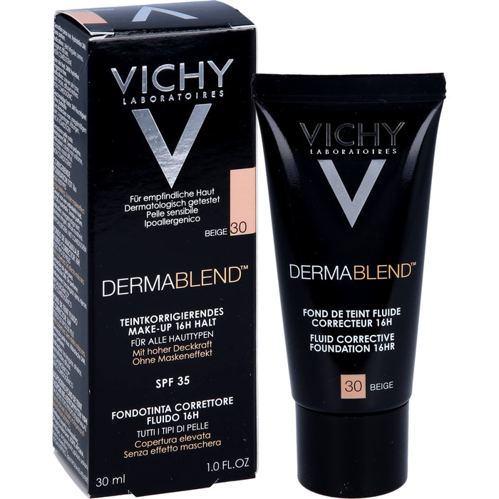 VICHY Dermablend teintkorrigierendes Make-up Fluid 30 Beige, 30 ml Creme