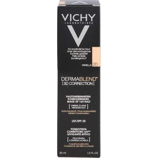 VICHY Dermablend 3D Correction Make-Up Foundation 20 Vanilla, 30 ml Creme
