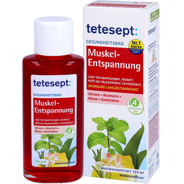 Tetesept Muskel-Entspannung Gesundheitsbad entspannt und revitalisiert, 125 ml Huile