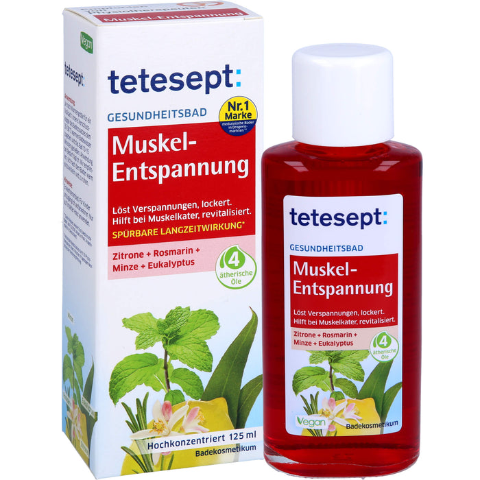 Tetesept Muskel-Entspannung Gesundheitsbad entspannt und revitalisiert, 125 ml Huile