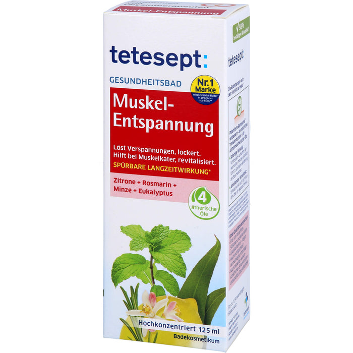 Tetesept Muskel-Entspannung Gesundheitsbad entspannt und revitalisiert, 125 ml Huile