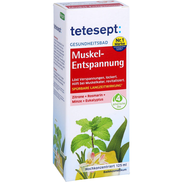 Tetesept Muskel-Entspannung Gesundheitsbad entspannt und revitalisiert, 125 ml Huile