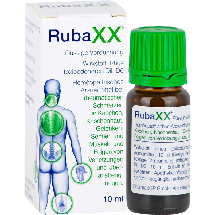 RubaXX Tropfen bei Erkrankungen des Bewegungsapparates, 10 ml Solution