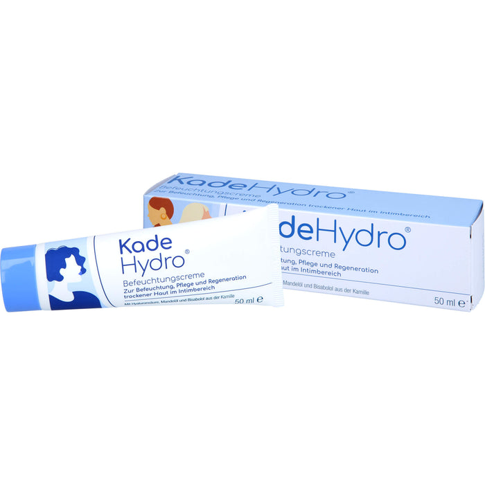 KadeHydro Befeuchtungscreme zur Befeuchtung, Pflege und Regeneration der Haut im äußeren Intimbereich, 50 ml Crème