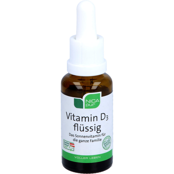 NICApur Vitamin D3 flüssig für die ganze Familie, 25 ml Lösung