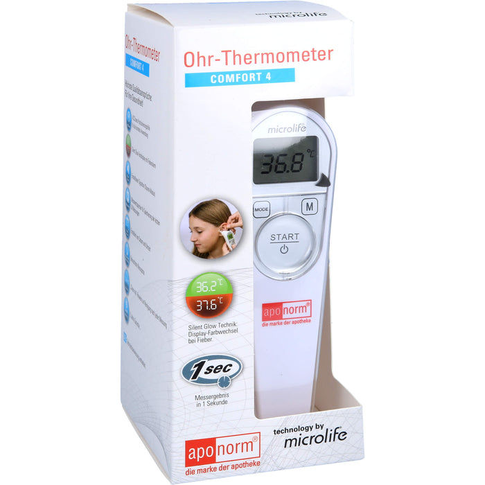 Aponorm Ohr-Fieberthermometer Comfort 4, 1 pcs. clinical thermometer