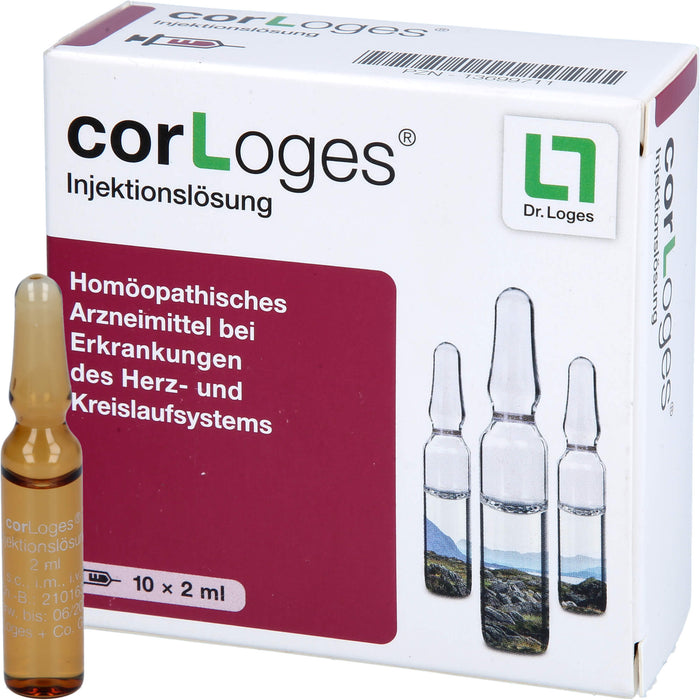 CorLoges Injektionslösung bei Erkrankungen des Herz- und Kreislaufsystems, 10 pcs. Ampoules