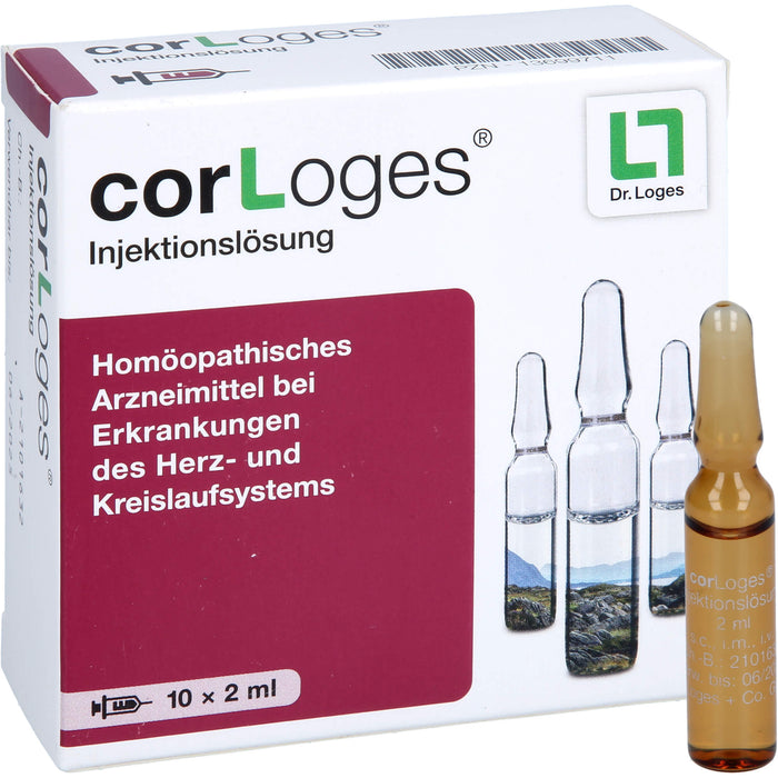 CorLoges Injektionslösung bei Erkrankungen des Herz- und Kreislaufsystems, 10 pcs. Ampoules