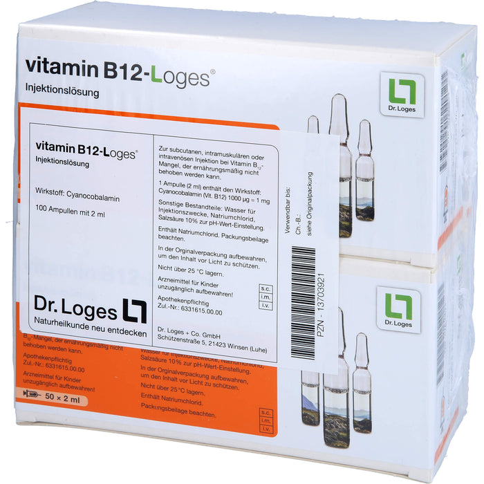 Vitamin B12-Loges Injektionslösung, 100 St. Ampullen