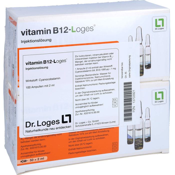 Vitamin B12-Loges Injektionslösung, 100 pcs. Ampoules
