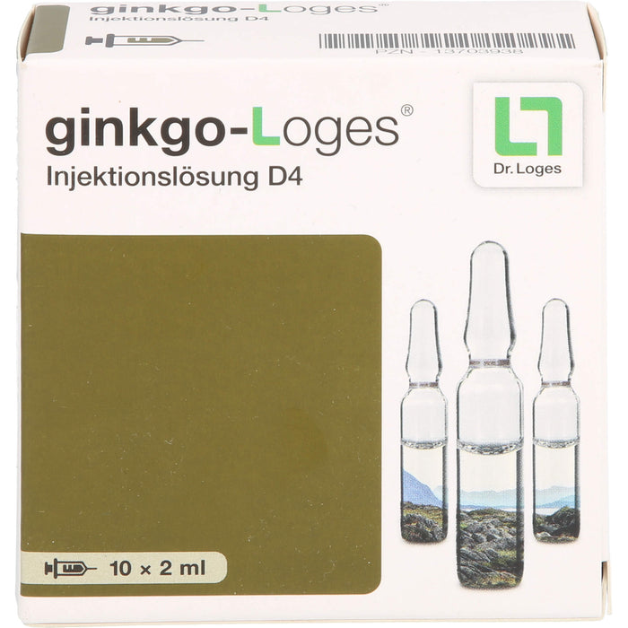 Ginkgo-Loges Injektionslösung D4, 10 St. Ampullen