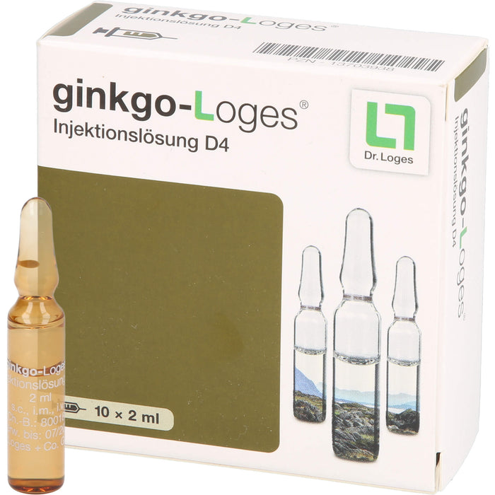 Ginkgo-Loges Injektionslösung D4, 10 pc Ampoules