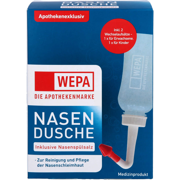 WEPA Nasendusche inklusive Nasenspülsalz, 1 pcs. Pack