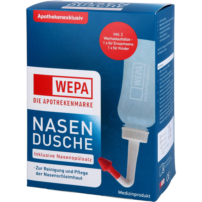 WEPA Nasendusche inklusive Nasenspülsalz, 1 pcs. Pack