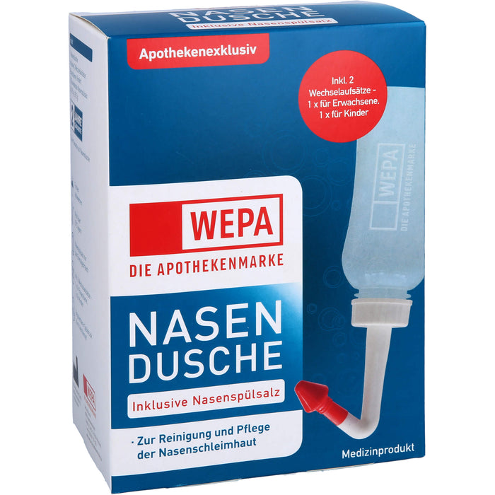 WEPA Nasendusche inklusive Nasenspülsalz, 1 St. Packung
