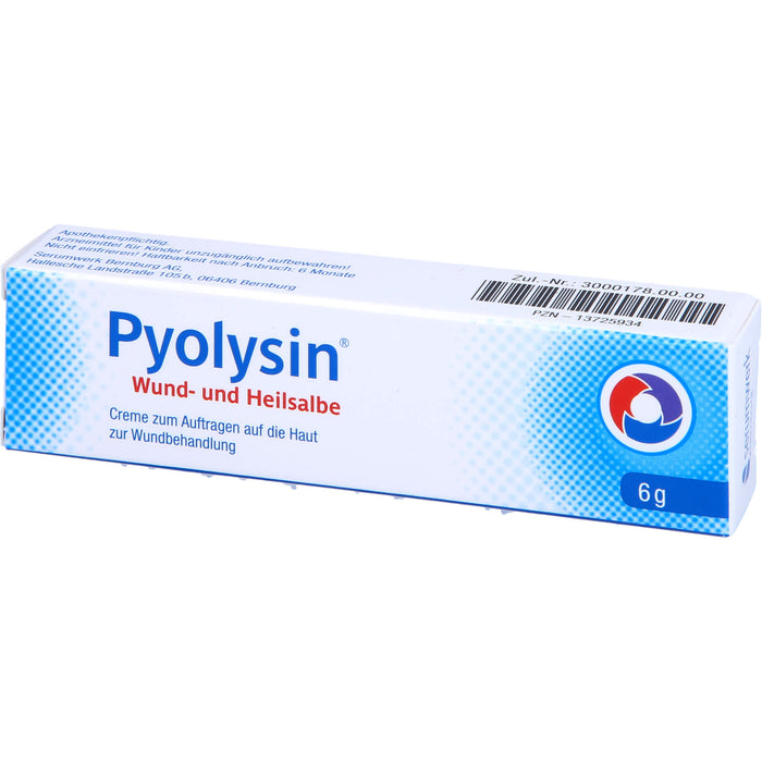 Pyolysin Wund- und Heilsalbe bei oberflächlichen Wunden, 6 g Salbe
