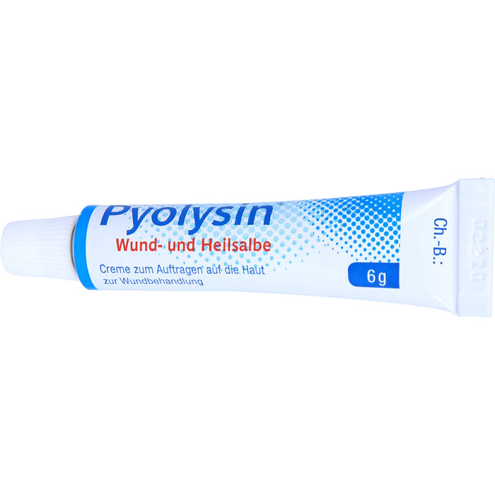 Pyolysin Wund- und Heilsalbe bei oberflächlichen Wunden, 6 g Salbe