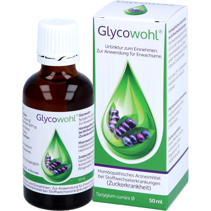 Glycowohl Urtinktur zum Einnehmen bei Stoffwechselerkrankungen, 50 ml Solution