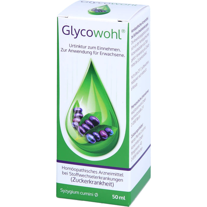 Glycowohl Urtinktur zum Einnehmen bei Stoffwechselerkrankungen, 50 ml Solution