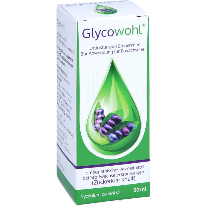 Glycowohl Urtinktur zum Einnehmen bei Stoffwechselerkrankungen, 50 ml Solution