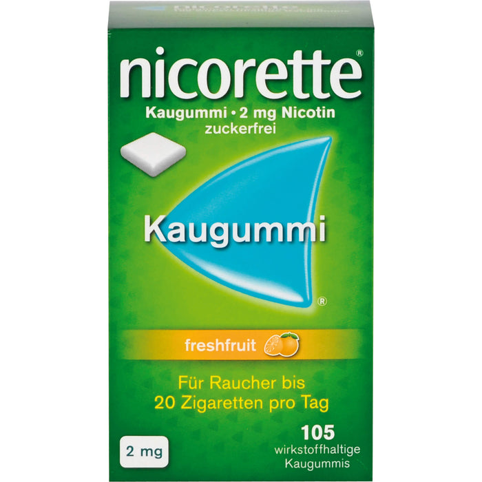 nicorette freshfruit 2 mg Kaugummi Reimport Kohlpharma, 105 pcs. Chewing gum