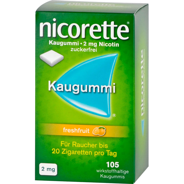nicorette freshfruit 2 mg Kaugummi Reimport Kohlpharma, 105 pcs. Chewing gum