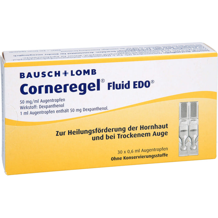 Corneregel Fluid EDO Augentropfen, 30 pc Pipettes à dose unique
