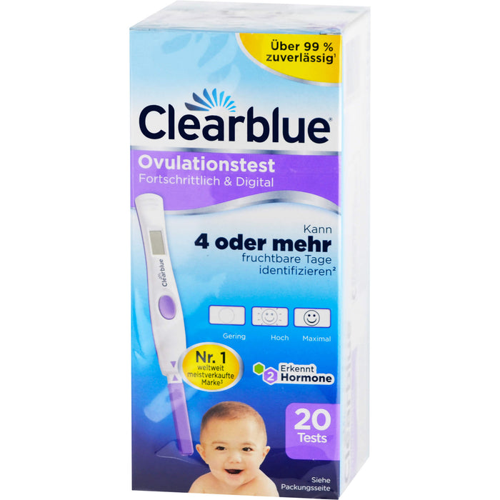 Clearblue Ovulationstest FORTSCHRITTLICH & DIGITAL, 20 pcs. Test