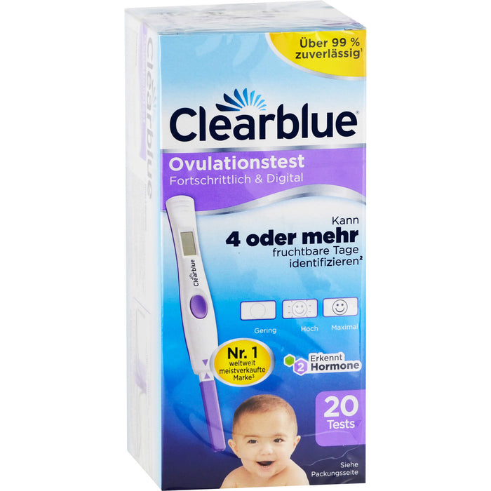 Clearblue Ovulationstest FORTSCHRITTLICH & DIGITAL, 20 pcs. Test