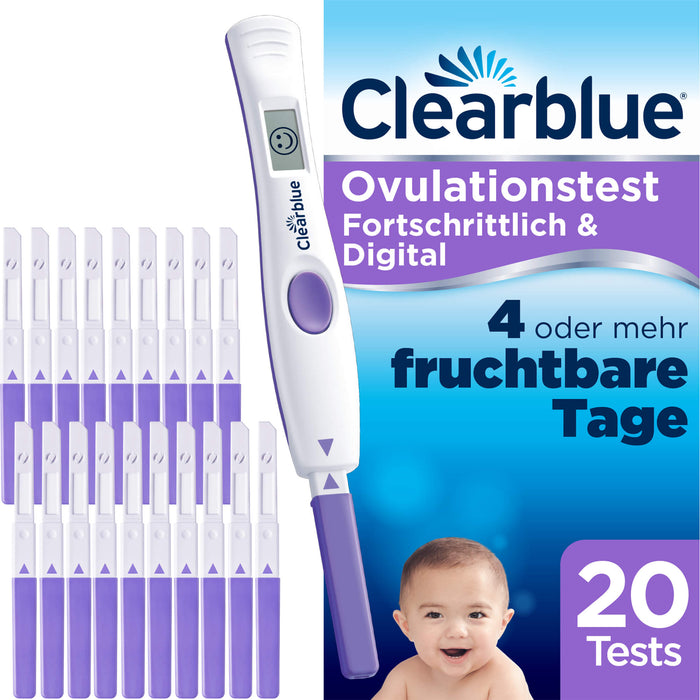 Clearblue Ovulationstest FORTSCHRITTLICH & DIGITAL, 20 pcs. Test
